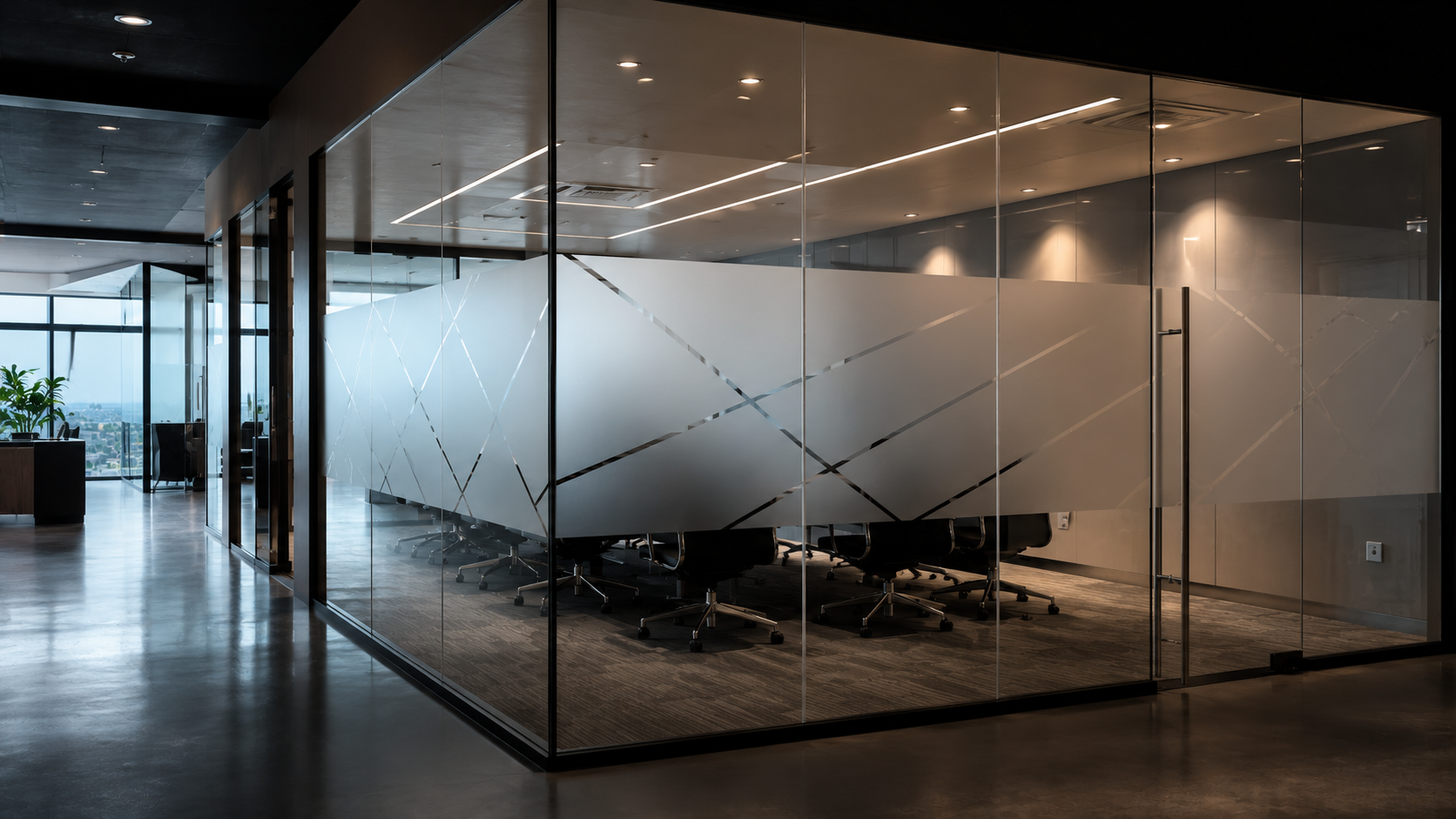 Frosted window vinyl