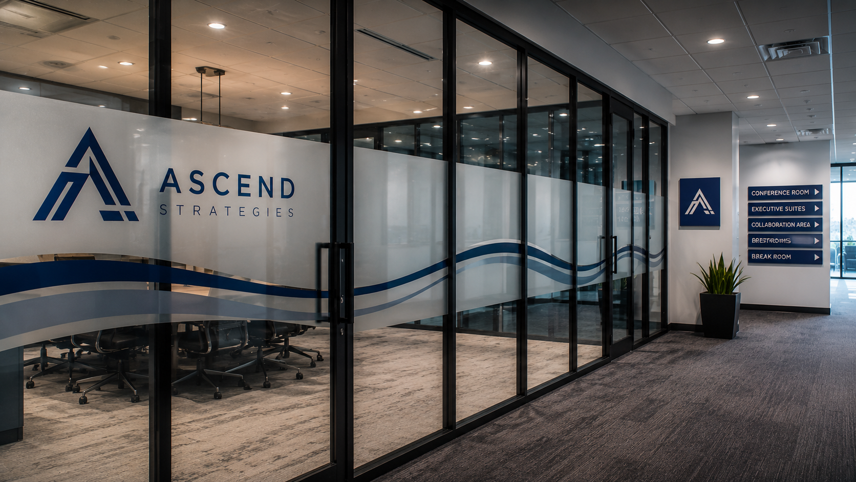Office window graphics