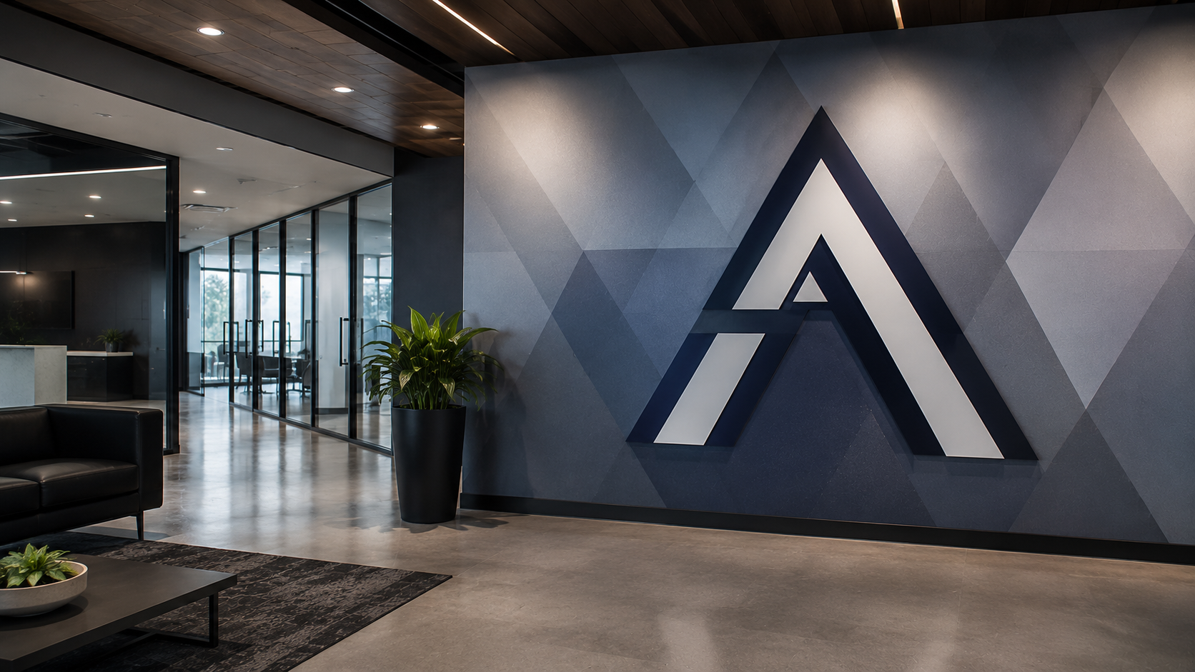 Corporate office wall graphics